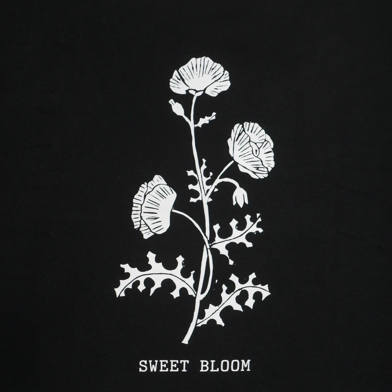Black Prickly Poppy Crew Sweatshirt - Image 2