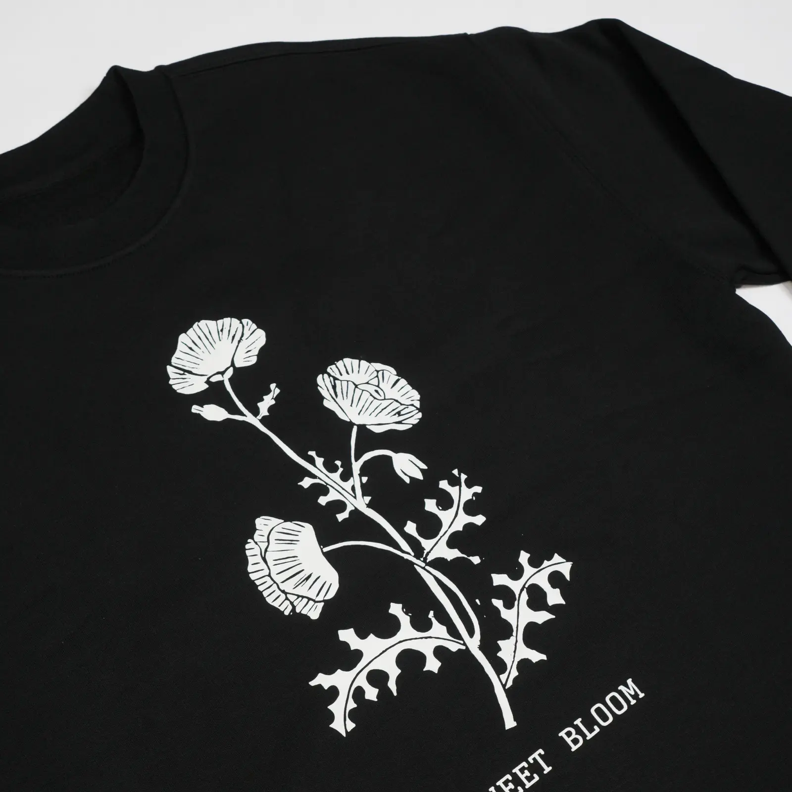 Black Prickly Poppy Crew Sweatshirt - Image 3