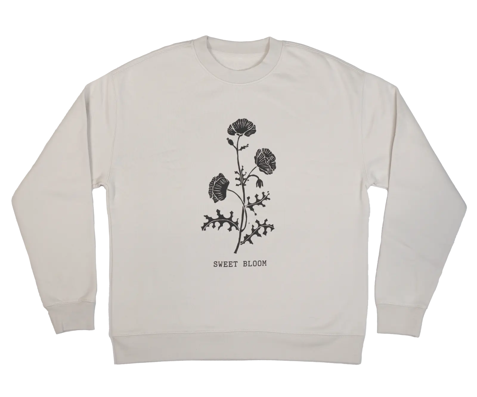 Natural Prickly Poppy Crew Sweatshirt