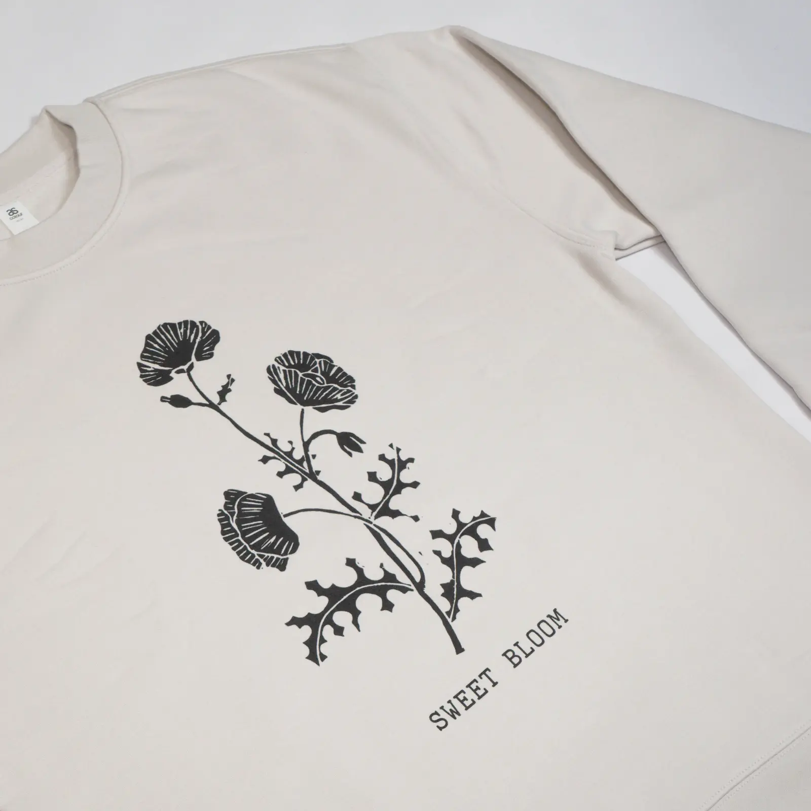 Natural Prickly Poppy Crew Sweatshirt - Image 2